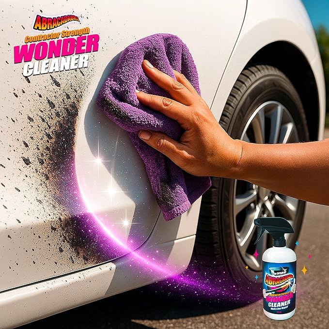 Abracadabra® Contractor Strength Wonder Cleaner - As Seen on TV - 16 fl oz - Gunk & Build up Remover - Removes Tar, Adhesives, Gum, Stickers, Sap, Oils & More on Most Surfaces - Better Stronger Faster