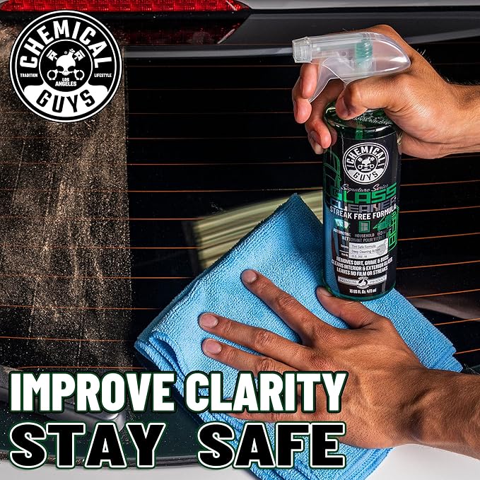 Chemical Guys Glass Cleaner Signature Series 2 Pack (2 x 16 Fl Oz) - Streak-Free Shine for Crystal Clear Windows and Glass, Safe for Cars, Trucks, SUVs, & More - CLD_202_1602