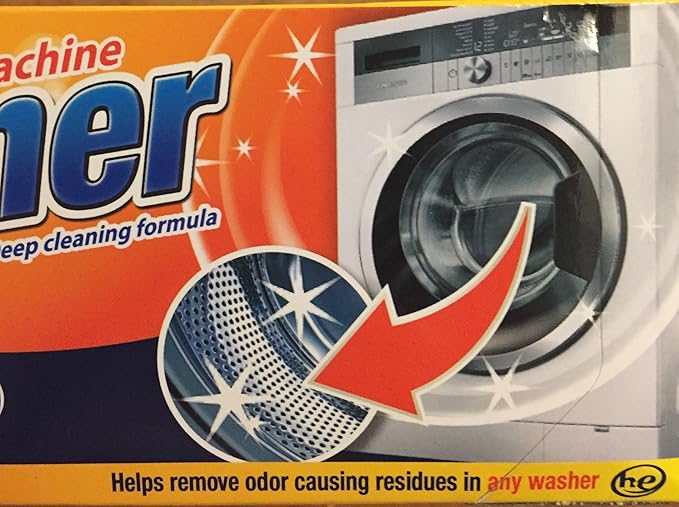 3 pouches Washing machine cleaner deep cleaning formula