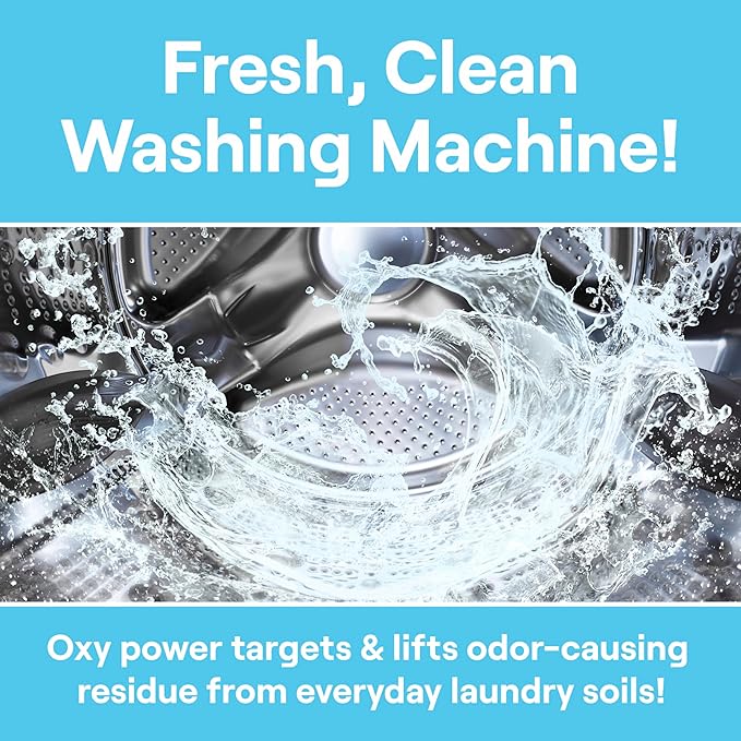 Seventh Generation Washing Machine Cleaner Free & Clear Targets Odor-Causing Residue Powered by Oxy Power 4.2 oz,6 Count (Pack of 2)