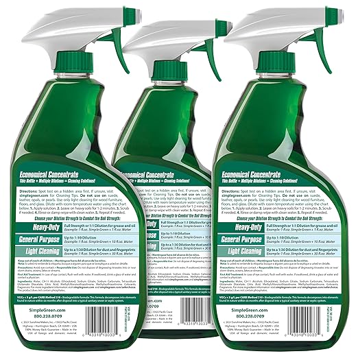 Simple Green AllPurpose Cleaner,32 Fl Oz,Original,(Pack of 6)