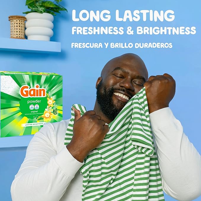 Gain Powder Laundry Detergent, Original Scent, 167 Loads, 154 OZ