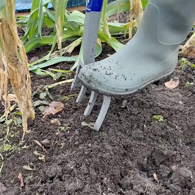 Spear & Jackson Neverbend Carbon Digging Fork – Durable Carbon Steel Garden Fork for Heavy-Duty Digging and Cultivation