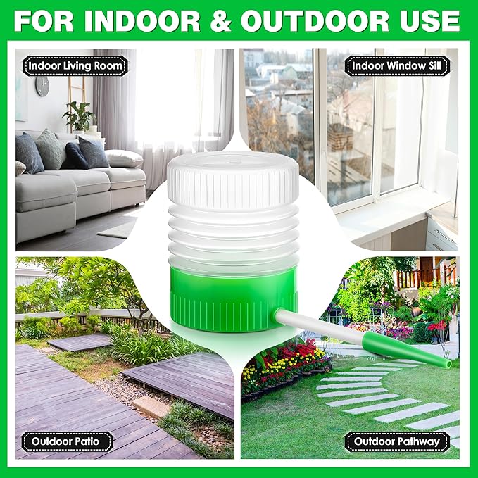 Qualirey 1 Pack Diatomaceous Earth Powder Duster with 6 Inch Extension Nozzle, Diatomaceous Earth Powder Duster for Pest Control, Sprayer for Indoor and Outdoor Use
