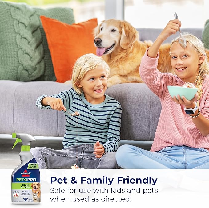 Bissell Pet Pro Stain and Odor Eliminator with Enzyme Action, 77X7F, 2 Count (Pack of 2)