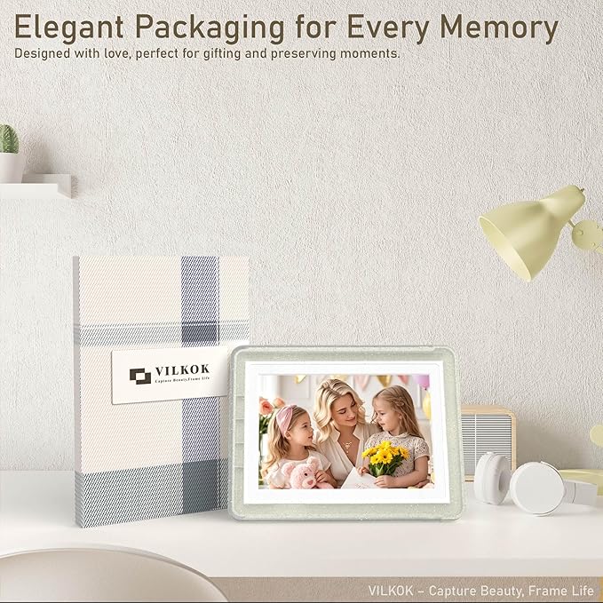 5x7 Picture Frame, Clear Acrylic Photo Frame with White Mat for 4x6 Photos, One-Piece Shatterproof Tool-Free Design, UV-Resistant Waterproof Tabletop Frame for Home Office Decor with 10-Year Warranty