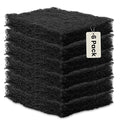 6-Pack Heavy Duty Scouring Pads, 6x4 Inch Thick Black Scrub Pads for Pots Pans, Kitchen Cleaning, Stripping, Scrubbing Grills & More