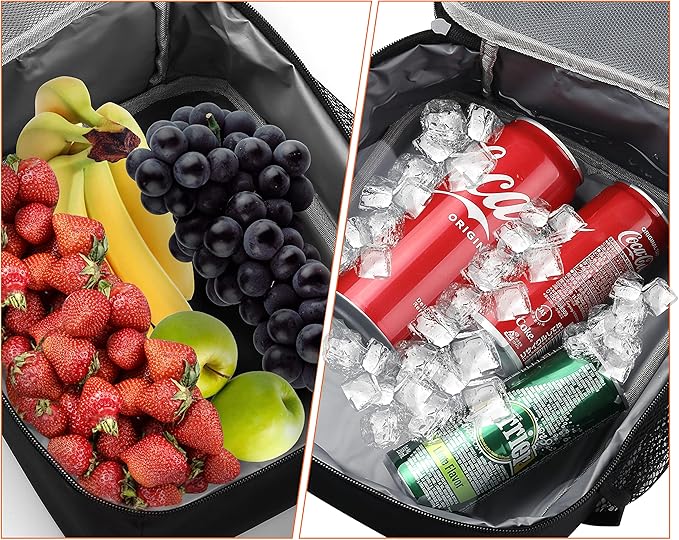 ZM-YOUTOO Lunch Box for Men - Reusable Lunch Bag Men Adult Women- Insulated Small LunchBox (Depth Gray)