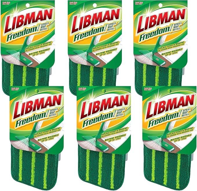 Libman Commercial Freedom Spray Mop Refill | Case of 6