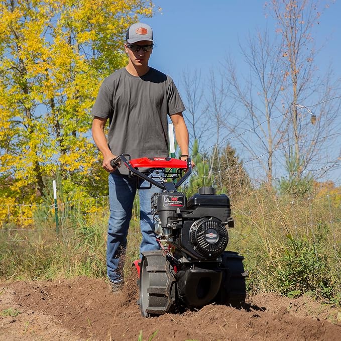 Toro Dual Direction Rear Tine Tiller, 127cc Briggs & Stratton 4-Cycle Engine, Airless Tires, Instant Reverse, Heavy Duty Stamped Steel Tines, Simple Shifting, Model: 58603