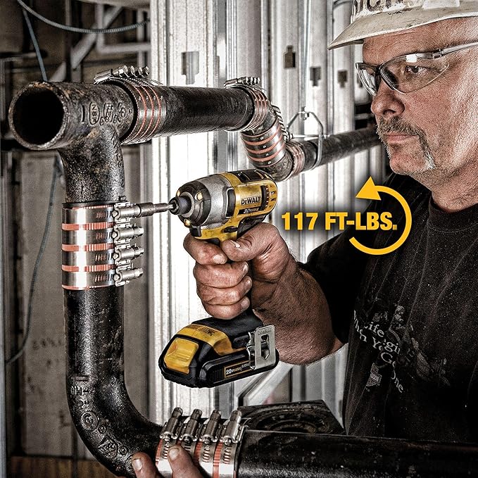 DEWALT 20V MAX Cordless Drill and Impact Driver, Power Tool Combo Kit , Includes 2 Batteries, Charger and Bag (DCK240C2)