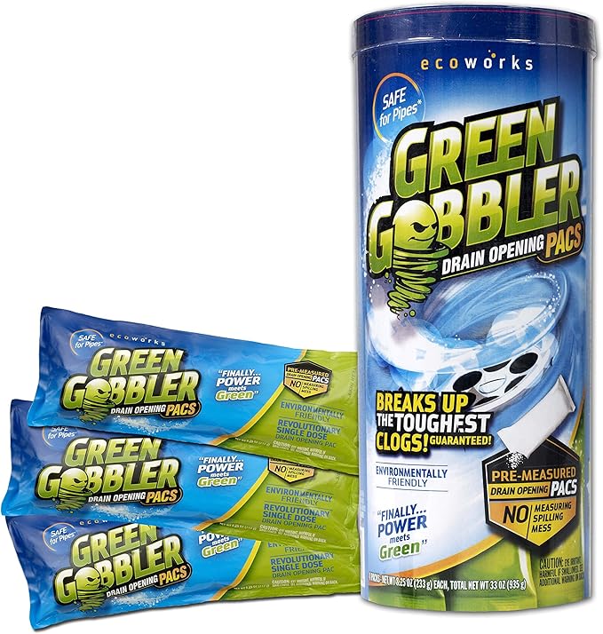 ECOCLEAN SOLUTIONS GGDC3SEMR Gobbler Breaks Up The Toughest Blogs, 1 Count (Pack of 1), Green