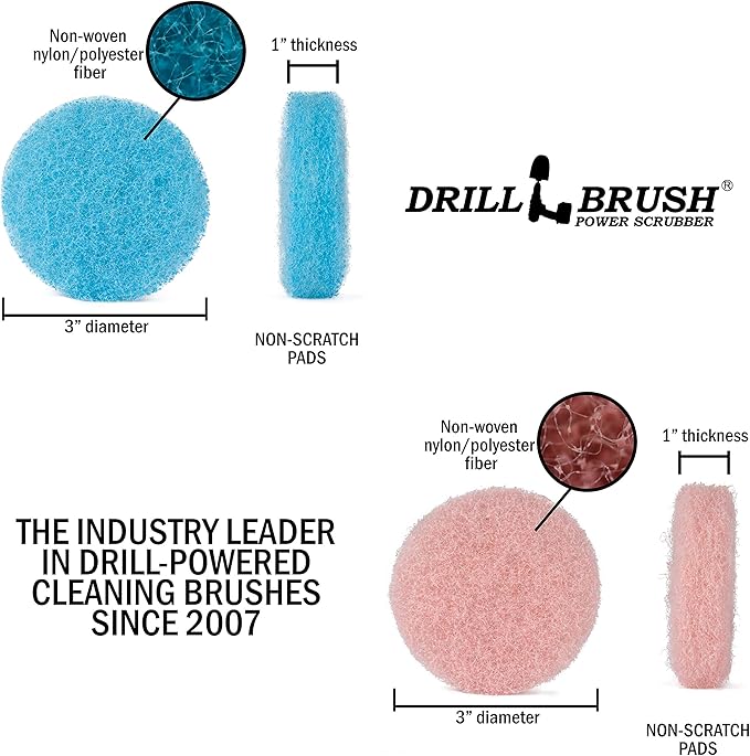 Power Scumbusting Scrubbing Pads Bathroom Surfaces Shower Tubs Tile