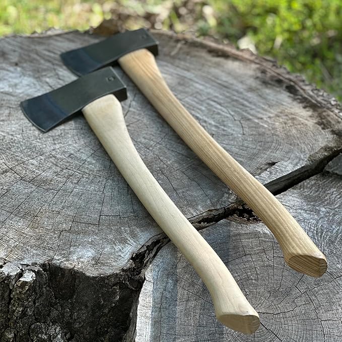 COUNCIL TOOL Boy's Axe - 2.25 lbs Dayton Pattern Axe with 24" Curved Hickory Handle & Drop Forged Steel Head - SU22B24C