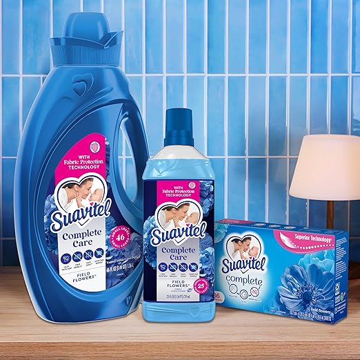 Suavitel Complete Fabric Conditioner, Field Flowers, 158 oz (Pack of 4)