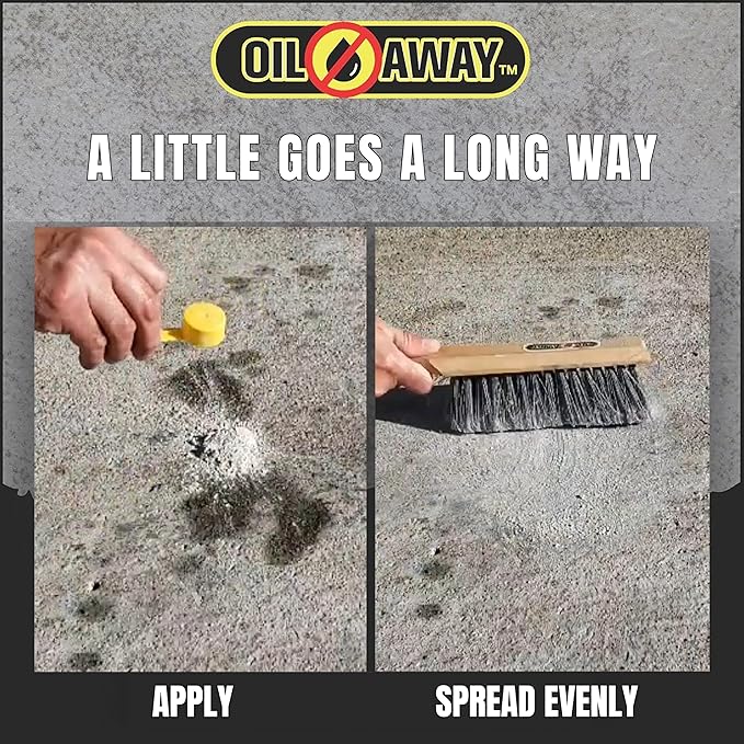 Oil Stain Fighter -5 lbs Industrial Size | For Embedded, Dry Oil Stains | No Rinse Concrete Cleaner for Driveways and Parking Lots | Safe for Pets and Environment