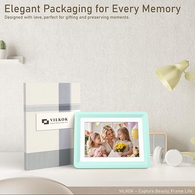 5x7 Picture Frame, Clear Acrylic Photo Frame with White Mat for 4x6 Photos, One-Piece Shatterproof Tool-Free Design, UV-Resistant Waterproof Tabletop Frame for Home Office Decor with 10-Year Warranty