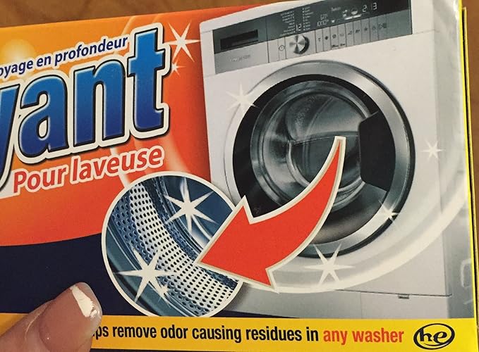 3 pouches Washing machine cleaner deep cleaning formula