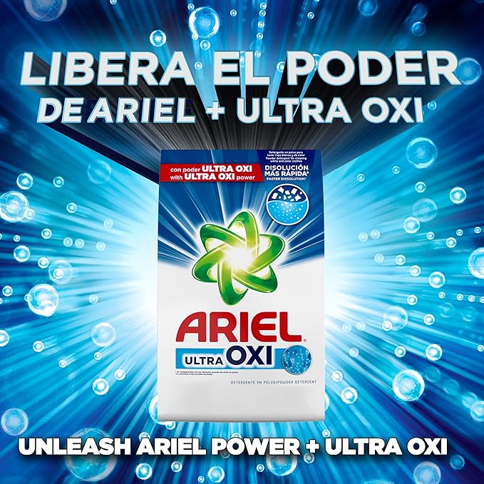 Ariel Ultra Oxi Powder Laundry Detergent, Original Scent, 105 oz, 66 Loads
