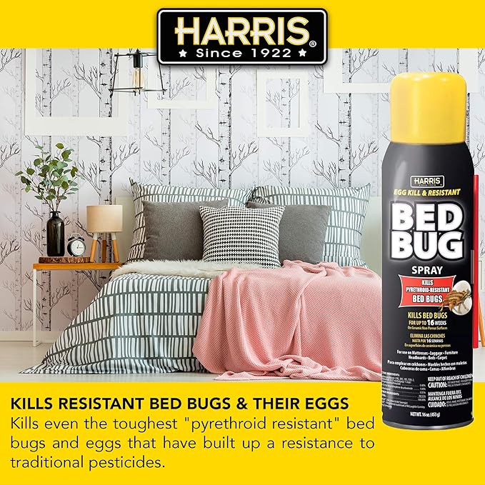 Harris Toughest Bed Bug Killer, 16oz Aerosol Spray