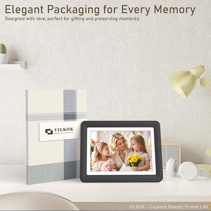 5x7 Picture Frame, Clear Acrylic Photo Frame with White Mat for 4x6 Photos, One-Piece Shatterproof Tool-Free Design, UV-Resistant Waterproof Tabletop Frame for Home Office Decor with 10-Year Warranty