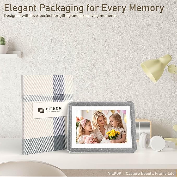 5x7 Picture Frame, Clear Acrylic Photo Frame with White Mat for 4x6 Photos, One-Piece Shatterproof Tool-Free Design, UV-Resistant Waterproof Tabletop Frame for Home Office Decor with 10-Year Warranty
