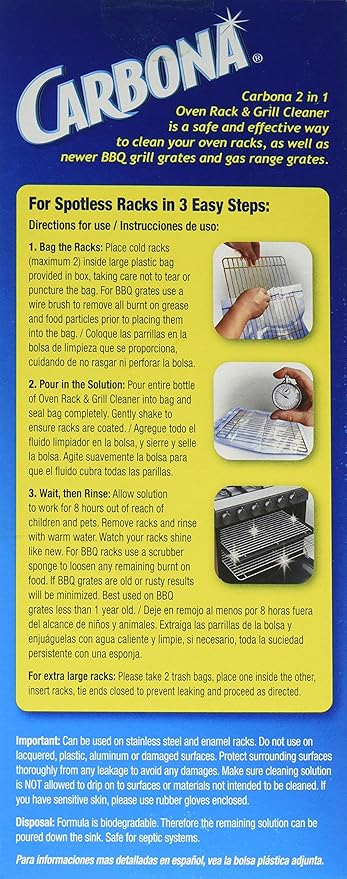 Delta Carbona 2-in-1 Oven Rack and Grill Cleaner, 16.8 Fluid Ounce