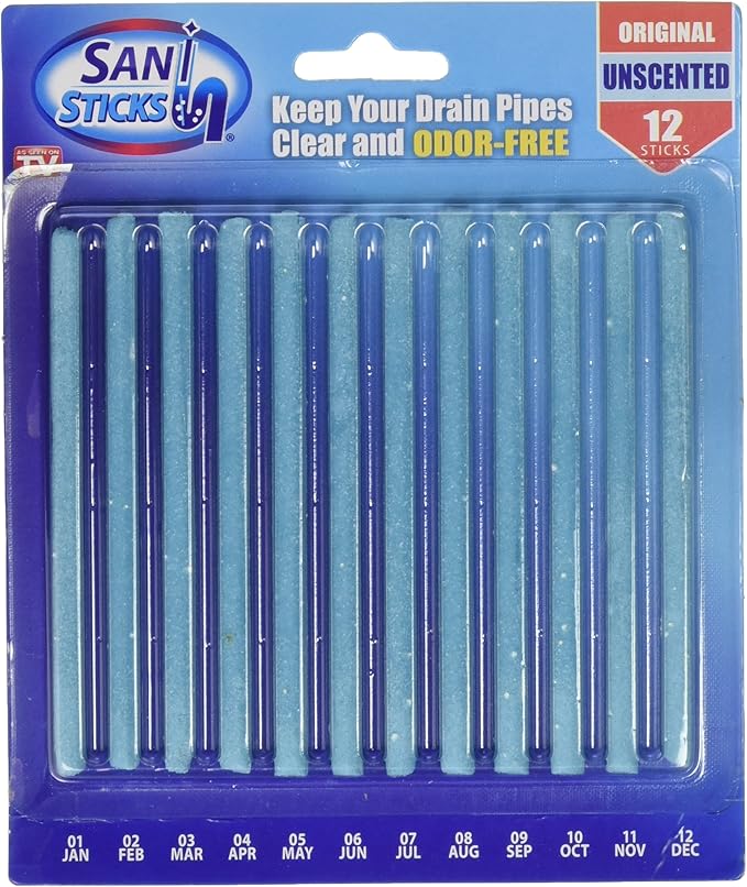 As Seen on TV Drain Cleaner and Deodorizer, Unscented - 12 Pack