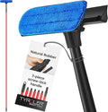 Tyroler Professional Window Squeegee for Home, 12"-110" Long Squeegee for Window Cleaning, 2-in-1 Window Cleaning Squeegee Kit, Indoor & Outdoor Window Cleaner Tool for High Windows & Glass