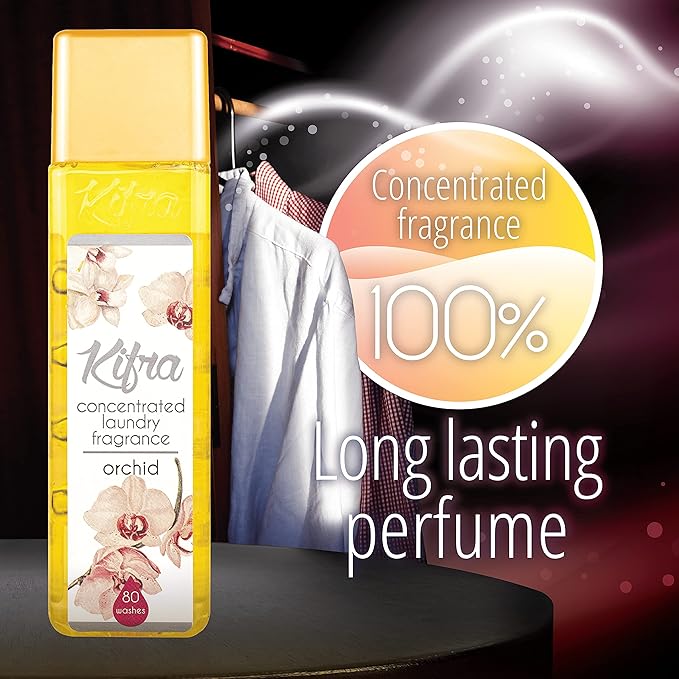 KIFRA ORCHID Concentrated Laundry Fragrance 6.76 Fl Oz 200ml 80 Washing Cycles