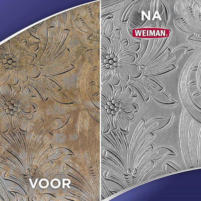 Weiman Silver Cream Cleaner 3-in-1, Anti-Tarnish Technology, Safely Clean, Polish, Shine & Restore, Removes & Prevent Tarnish, 8 Oz