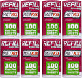 Refill for Metkix Lint Rollers 8 Pack (Total 800 Sheets)