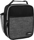 opux Premium Insulated Lunch Box, Soft School Lunch Bag for Kids Boys Girls, Leakproof Small Lunch Pail Men Women Work, Reusable Compact Cooler Tote Lunchbox for Office Adult, Heather Charcoal