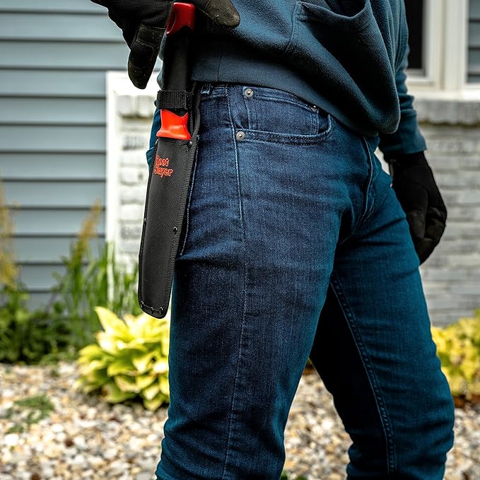 Root Slayer 17211, Soil Knife with Holster, Original Red