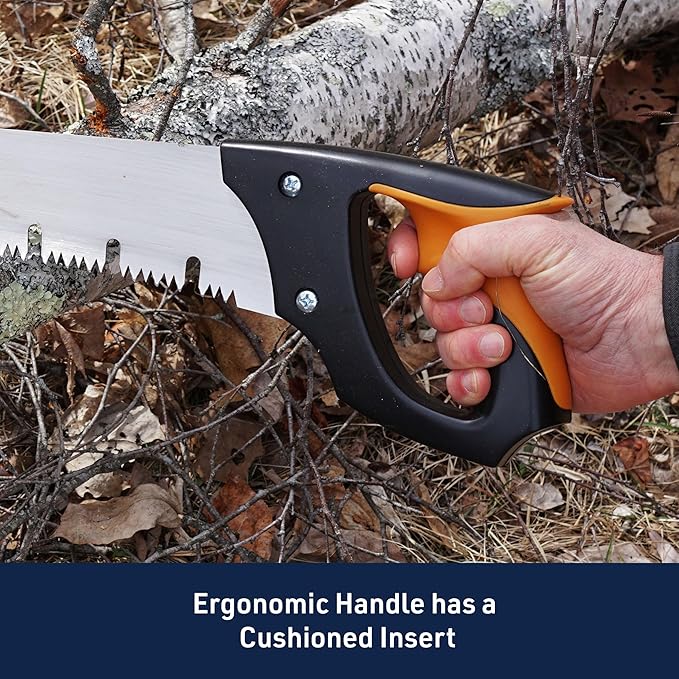 Kings County Tools Large Arborist Raker-Tooth Fast Cutting Pruning Saw | Green Wood Ready | Ergonomic Cushioned Handle | 20” Blade for Large Branches