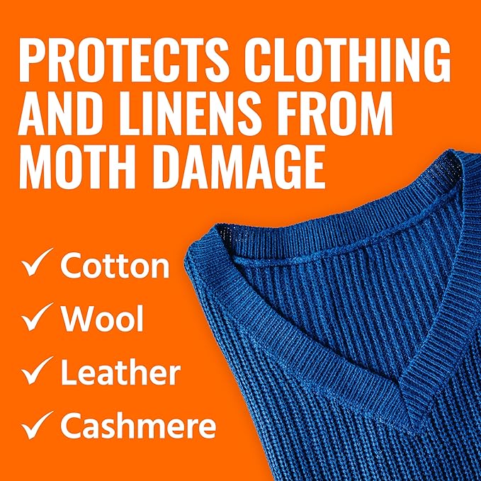 TERRO Clothes Moth Killer – T2903 3 Pack | Kills Adult Clothes Moths, Larvae and Moth Eggs | No Moth Balls Odor