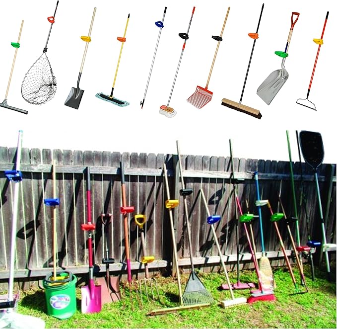 Back-Saving Tool Handle Labor-Saving Ergonomic Shovel or Rake Handle Attachment Yellow