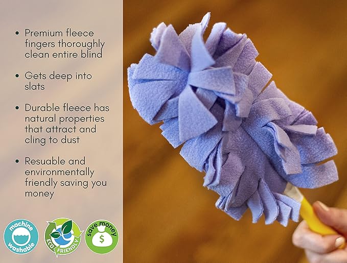 Xanitize Fleece Refills for Swiffer Hand Duster - Reusable, Dry Duster - 5-Pack Rainbow (Pastel)