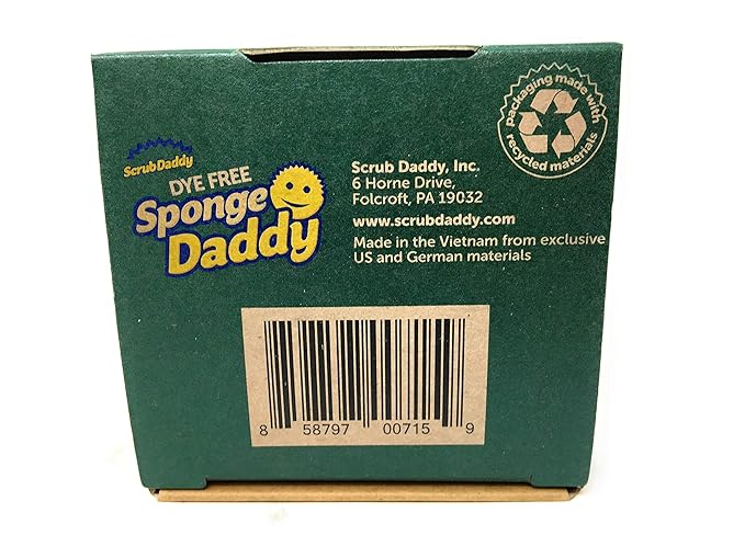 SCRUB DADDY Dye Free Sponge Daddy 3 Count, 3 CT