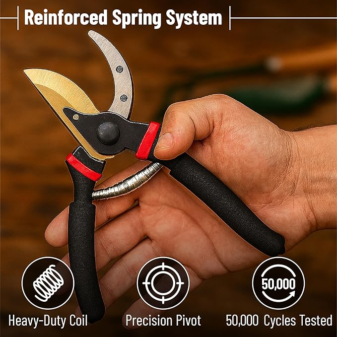 Mr. Pen- Pruning Shears, Garden Shears, 8" Professional, Titanium Blade, Garden Scissors, Gardening Shears