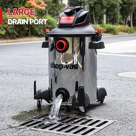 Shop-Vac 5761311 12-Gallon Wet/Dry Shop Vacuum, 6 Peak HP, 1.5 Inch Diameter x 7 Foot Hose, 20 Foot Cord, Ideal for Home, Garage, and Workshop Cleaning