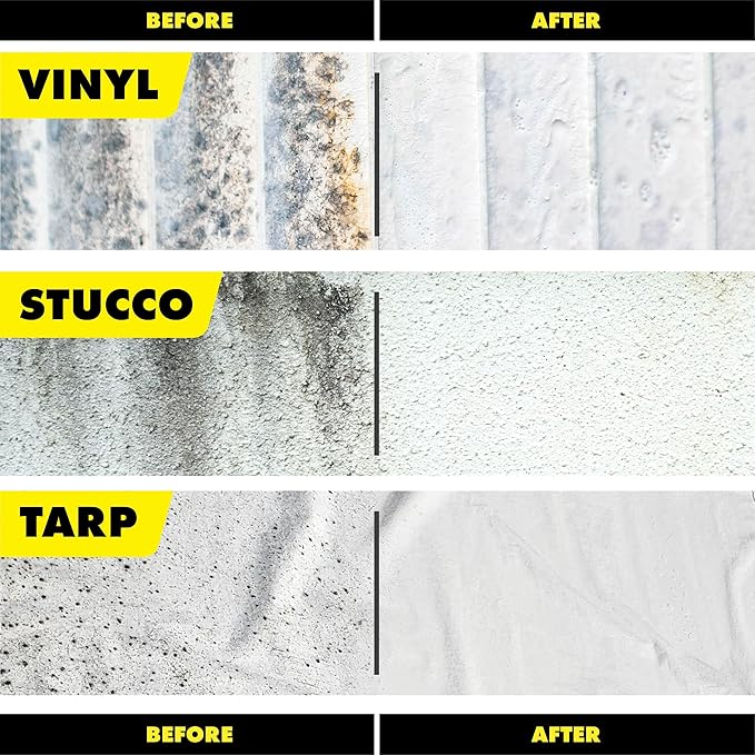 STAR BRITE Professional-Grade Mildew & Mold Stain Remover + Cleaner - Instant Contact Stain Removal, Ideal for Marine & Outdoor Upholstery