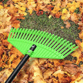 Ultra-Lightweight Leaf Rake, 16.5" Wide Head & 59" Comfort Grip Handle, Gentle Flexible Tines for Safe Use on Grass, Perfect for Yard Cleanup in Flower Beds and Narrow Areas