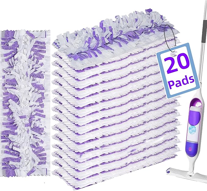 Disposable Mopping Pad Refills for PowerMop Multi-Surface Mopping Pad Refills for Floor Cleaning, 20 Count