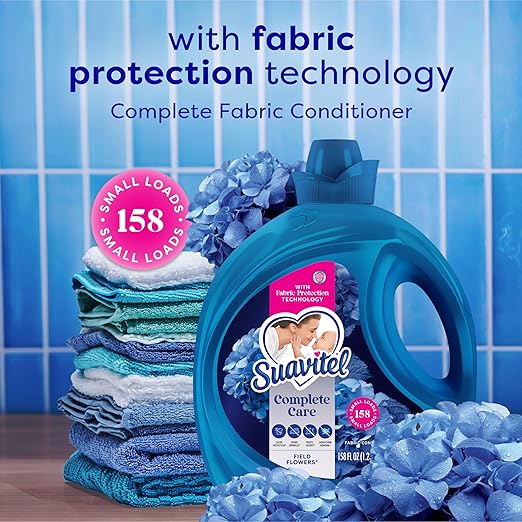 Suavitel Complete Fabric Conditioner, Field Flowers, 158 oz (Pack of 4)