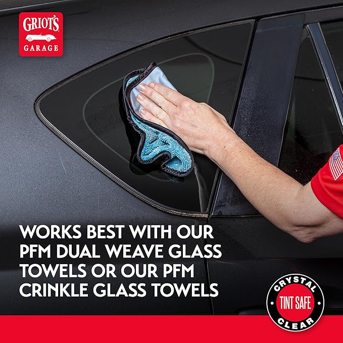 Griot's Garage Window Cleaner, Cleaning Spray for Automotive Windows, Mirrors, Shower Doors, and More, 11101, One Gallon