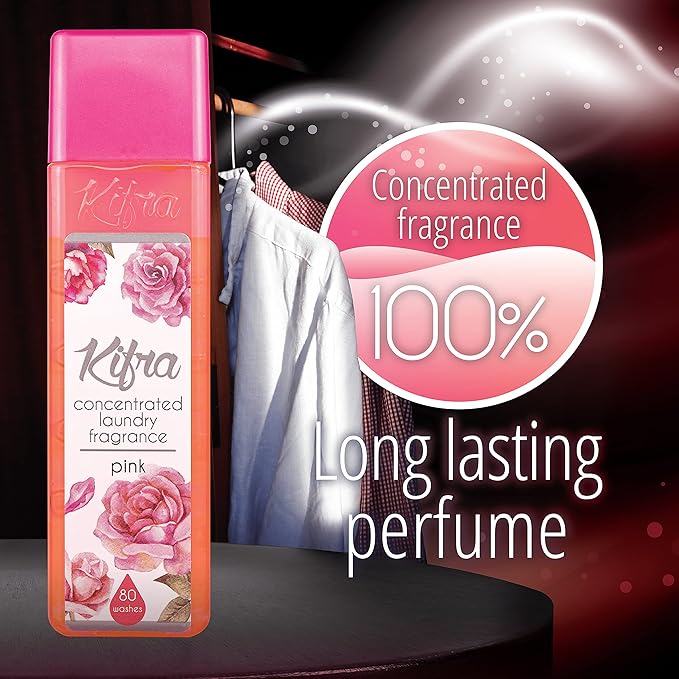 KIFRA PINK Concentrated Laundry Fragrance 6.76 Fl Oz 200ml 80 Washing Cycles