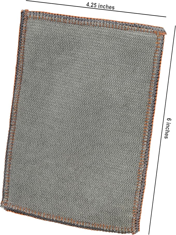 Redecker Copper Cleaning Cloth Dual-Sided Copper & Microfiber Kitchen Scrubber for Pots Pans Stove & Sink 1 Pack 5.7 x 4.1 in Made in Austria