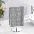 Towel Rack T-Shape Hand Towel Holder for Bathroom,Headband Holder Organizer and Bathroom Towel Racks,Kitchen Towel Rack Silver Hand Towel Holder