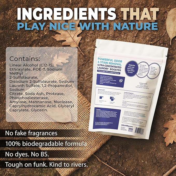 Enzyme Laundry Booster Additive, Unscented. 48 Load Laundry Sanitizer Detergent, Color Safe Fabric Active Enzyme Washing Soda Detergent Cleaner. Powdered Stain Treater & Odor Remover Booster Treatment